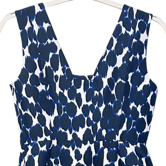 KATE SPADE Fit & Flare Mikado Leopard Print Dress Size 4 - Picture 4 of 15